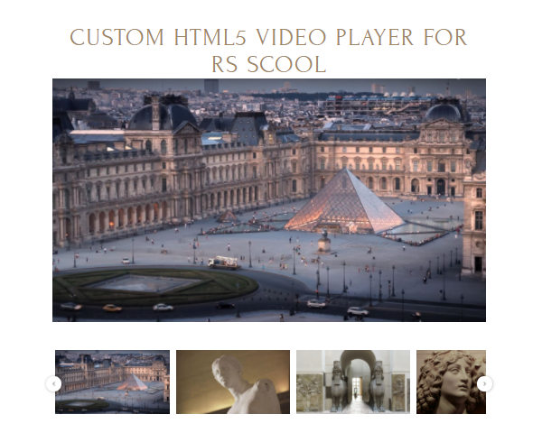 custom video player